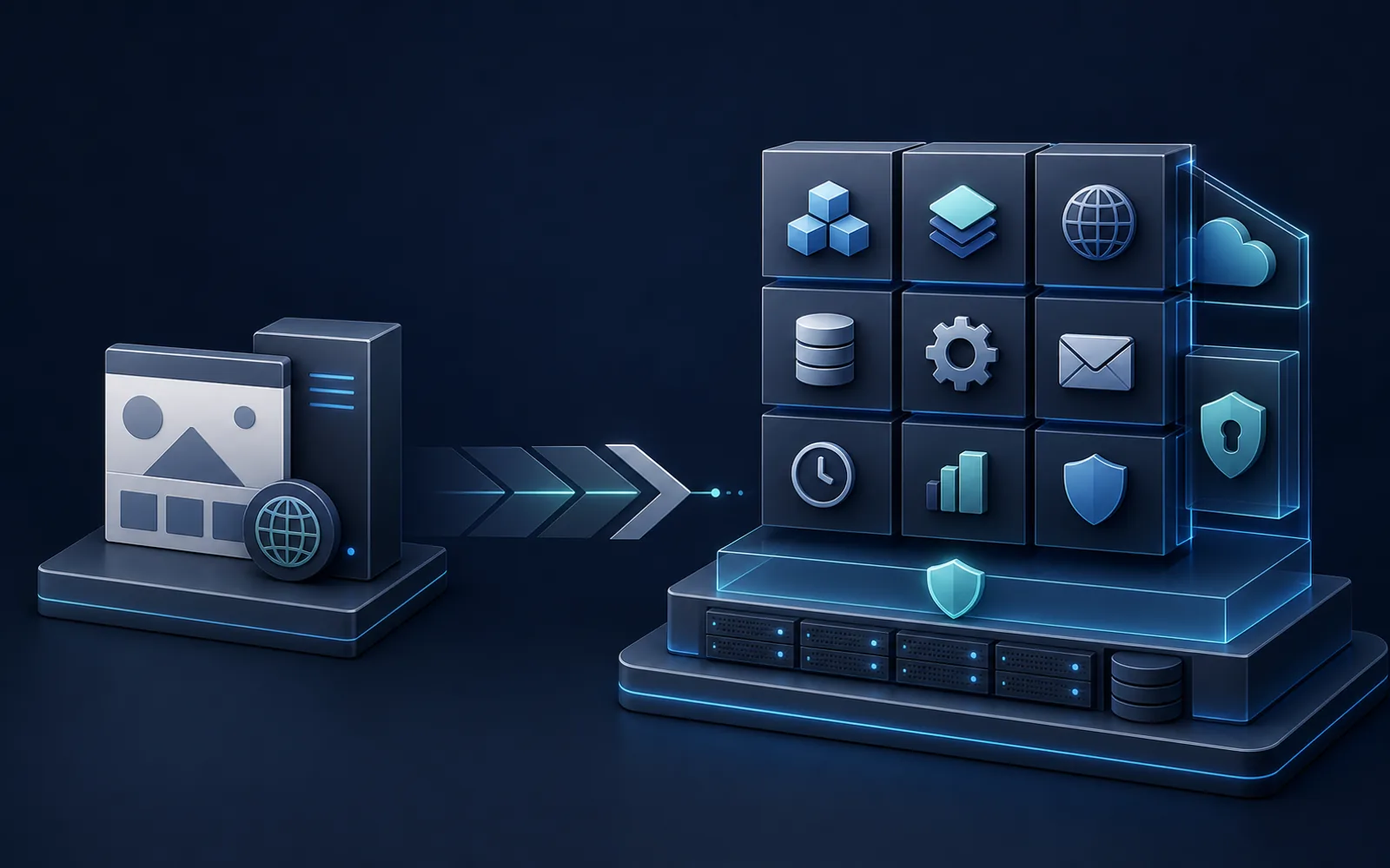 Transition from simple hosting to VPS infrastructure